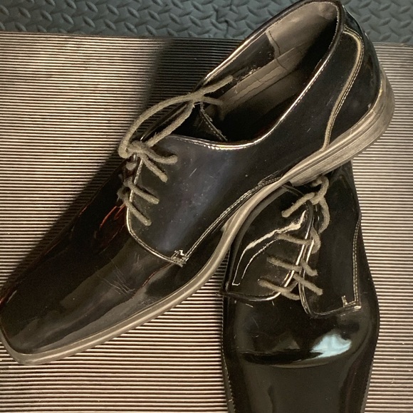 Mens, Tuxedo Shoes, Size 11, Black, Sleek & Chic! - Picture 4 of 4